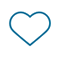 Outline of heart icon